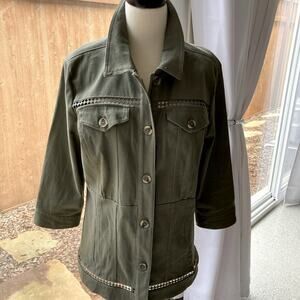 Westport Green Utility Jacket Classic Style Size L